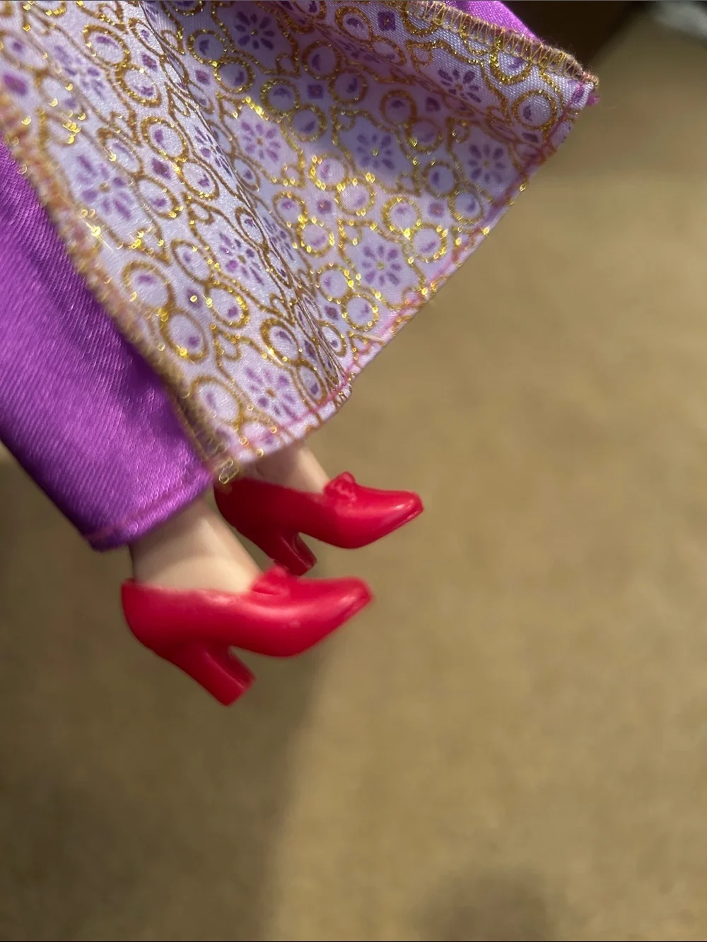 Bundle of Barbie Pink Snow Boots & Red Heels and My Scene Orange Snow Boots